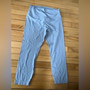 Lululemon light blue high waisted athletic leggings